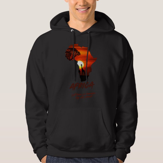 Veste À Capuche Afrique - C'est au fruit qu'on connaît l'arbre. (Devant)