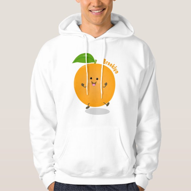 Veste À Capuche Agréable agrumes d'orange (Devant)