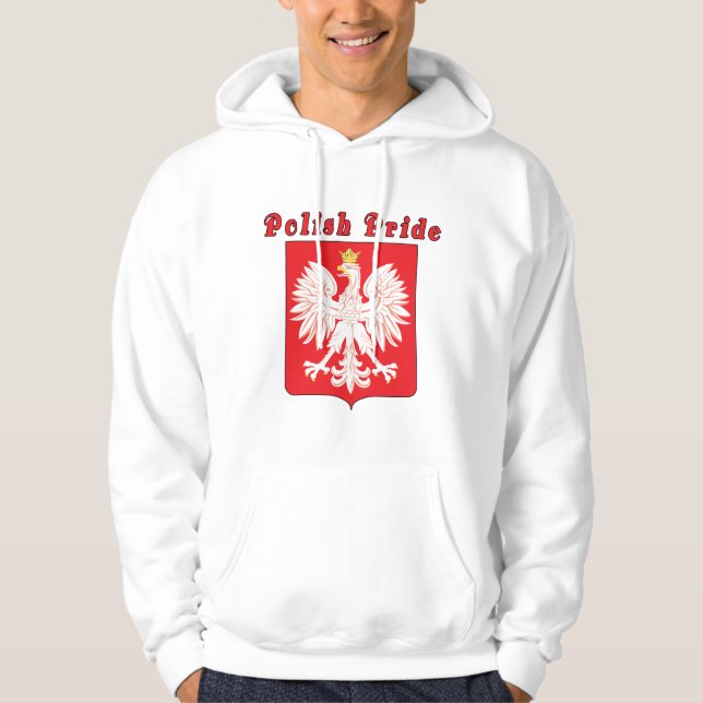 Veste À Capuche Aigle de la fierté polonaise (Devant)