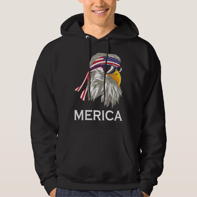 Veste À Capuche Aigle mericain (Devant)