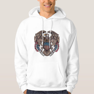 Veste À Capuche Aigle patriotique américain - T-shirt Ouest sauvag
