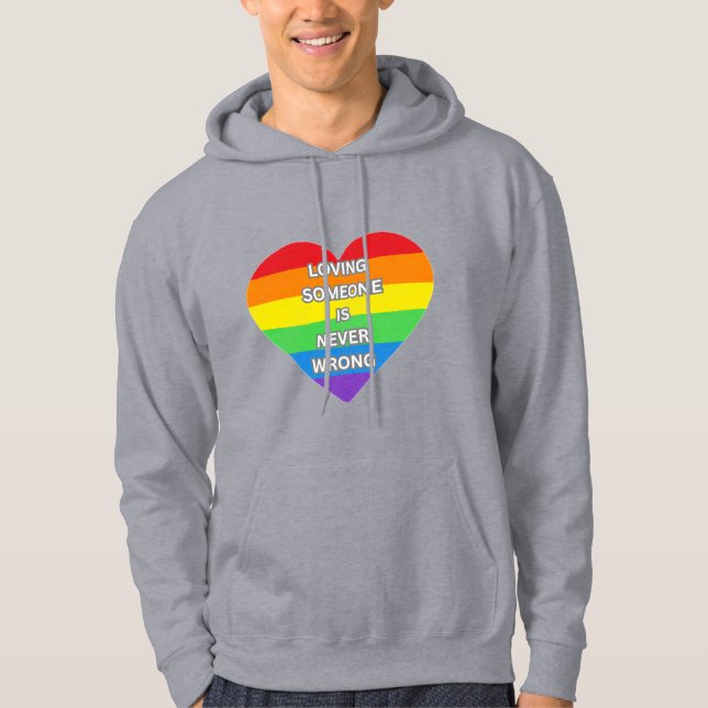 Veste À Capuche "Aimer quelqu'un n'est jamais faux" (Devant)