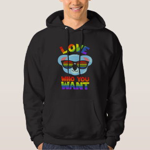 Veste À Capuche Aimer Qui Vous Voulez Homosexuel Pride Gay Lesbian