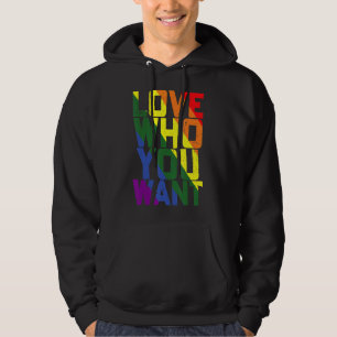 Veste À Capuche Aimez qui vous voulez Gay pride Lgbt Hommes Femmes