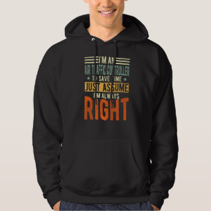 Veste À Capuche Air Traffic Controller Je suis toujours à droite A