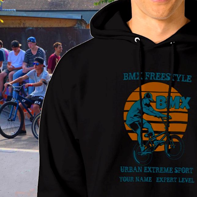 Veste À Capuche Ajouter un nom Changer tout le texte BMX Freestyle (Créateur téléchargé)