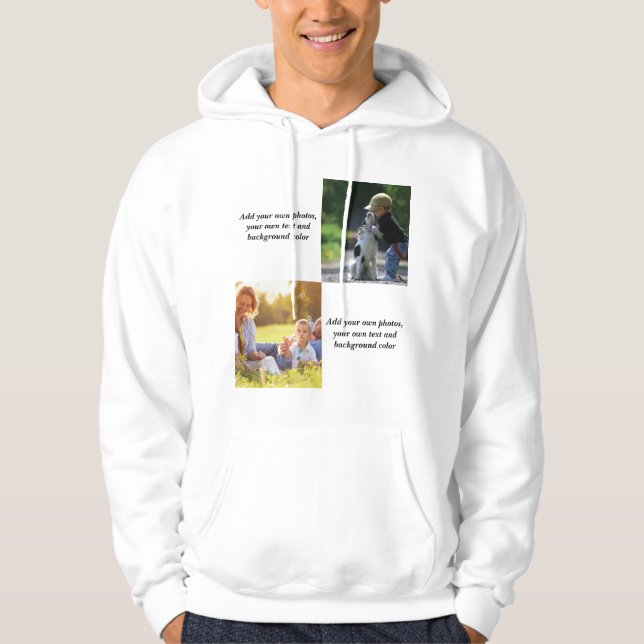 Veste À Capuche Ajoutez vos propres photos, texte et jetez pi arri (Devant)