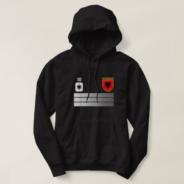 Veste À Capuche Albanie Football Jersey 2021 Soccer Shqiperia (Design devant)