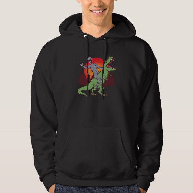 Veste À Capuche Alien Rex Dinosaur Extraterrestrials   Alien Rex (Devant)