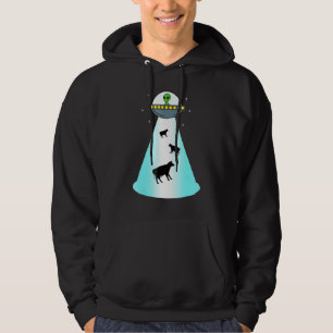 Veste À Capuche Alien Ufo Enlèvement de vache Extraterrestre