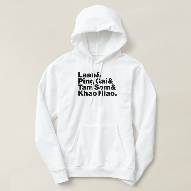 Veste À Capuche Alimentation de la rue laotienne (Design devant)