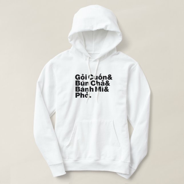 Veste À Capuche Alimentation de rue vietnamienne (Design devant)