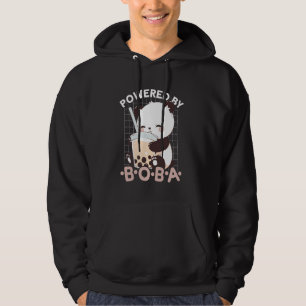 Veste À Capuche Alimenté par Boba Panda Kawaii Bubble Tea Anime Ne