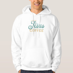 Veste À Capuche Alimenté par Jésus et la foi chrétienne du café