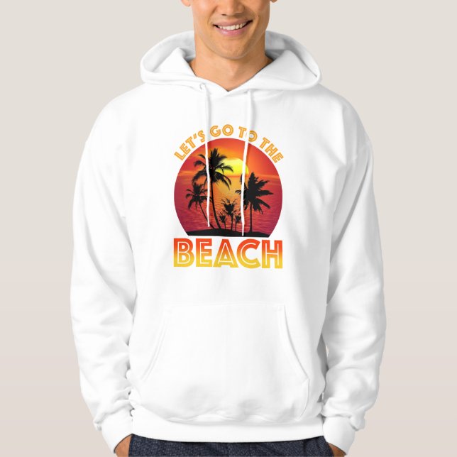 Veste À Capuche Allons à la plage (Devant)