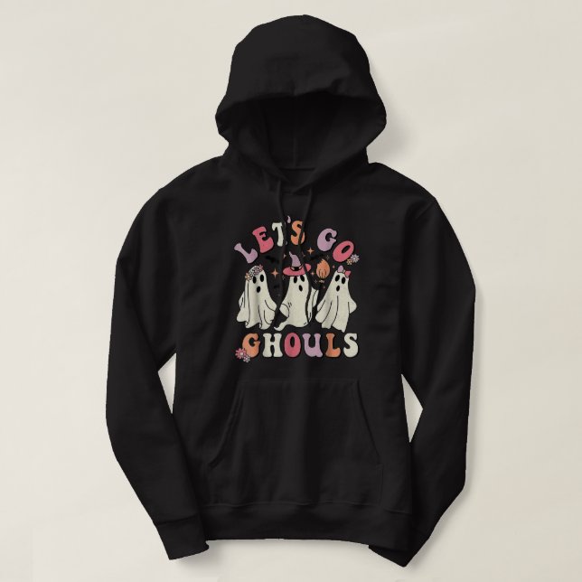 Veste À Capuche Allons Gouls Halloween Ghost Costume Ret (Design devant)