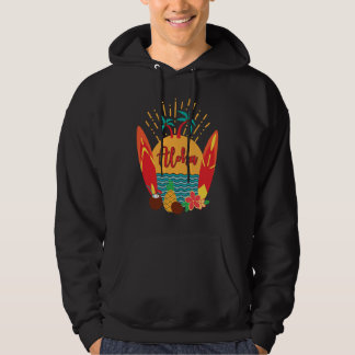 Veste À Capuche Aloha Hawaii Surfer Pacific Sea Beach Honolulu Mau