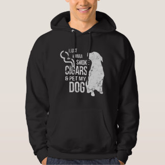 Veste À Capuche Amateur de cigare et de chien Cigares à fumer et à