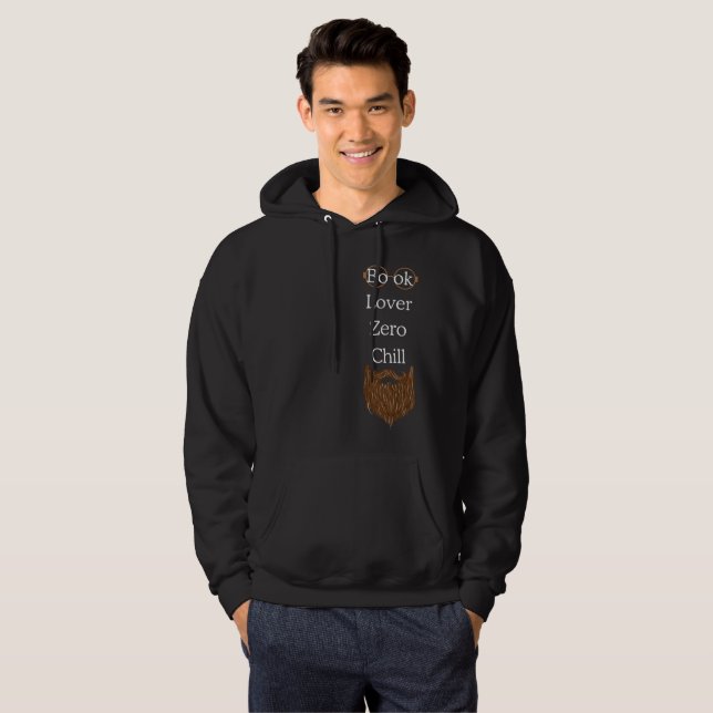 Veste À Capuche Amateur de livres zéro calme citation drôle de lec (Devant entier)