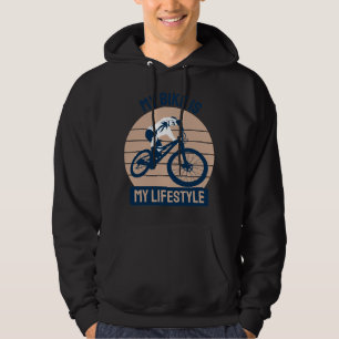 Veste À Capuche Amateur De Vélos - Mon Vélo Est Mon Style De Vie