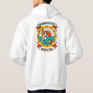 Veste À Capuche Âme de Sirène Baignée de Soleil   Art Océanique Sa