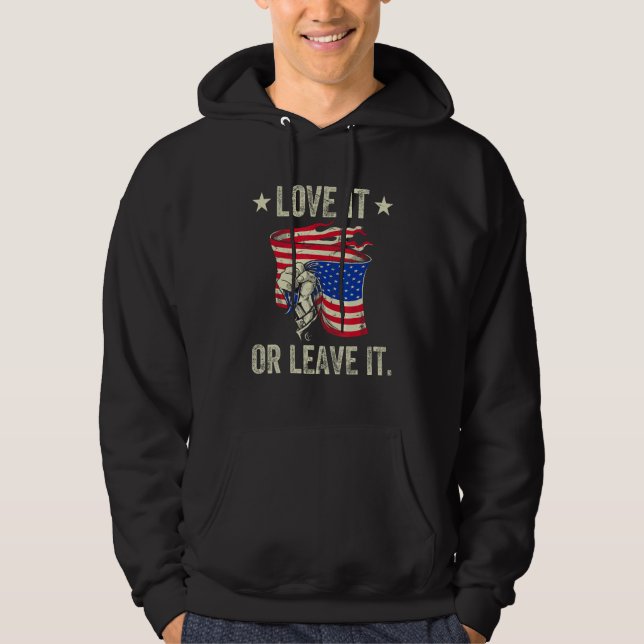 Veste À Capuche America Love It Or Leave It (Devant)