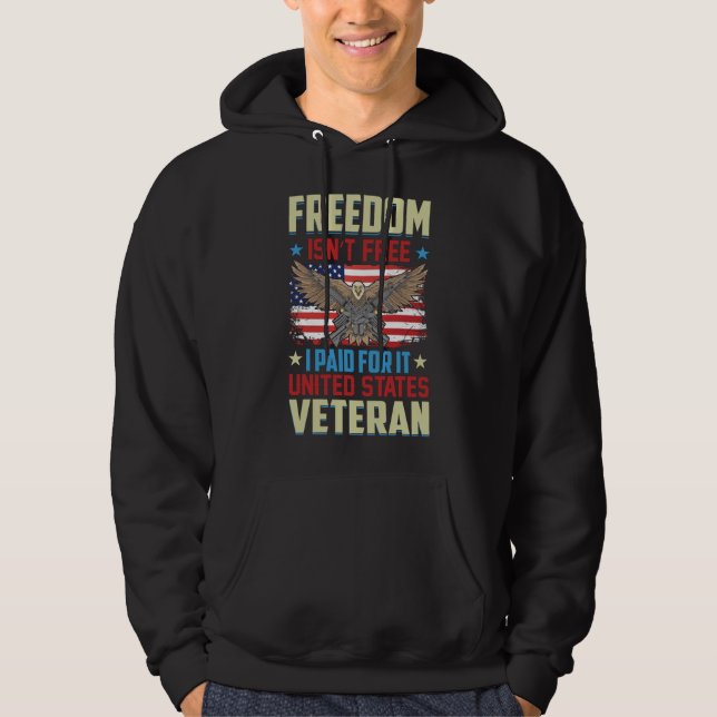 Veste À Capuche American Eagle - Liberté Pas Vétérinaire Libre (Devant)