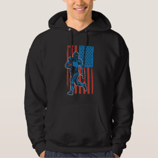 Veste À Capuche American Football Player Grunge Vintage American F