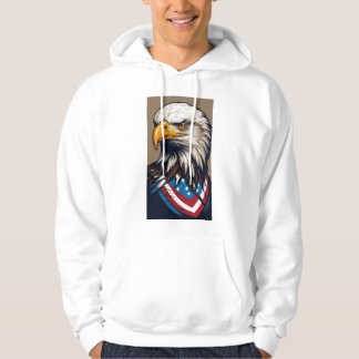 Veste À Capuche American Patriot Bald Eagle T-Shirt Design