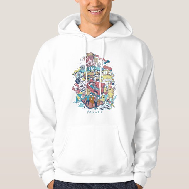 Veste À Capuche AMIS™ | Collage de dessin (Devant)