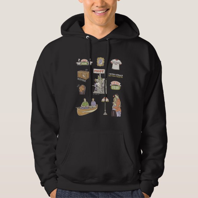 Veste À Capuche AMIS™ | Icônes de dessin 2 (Devant)
