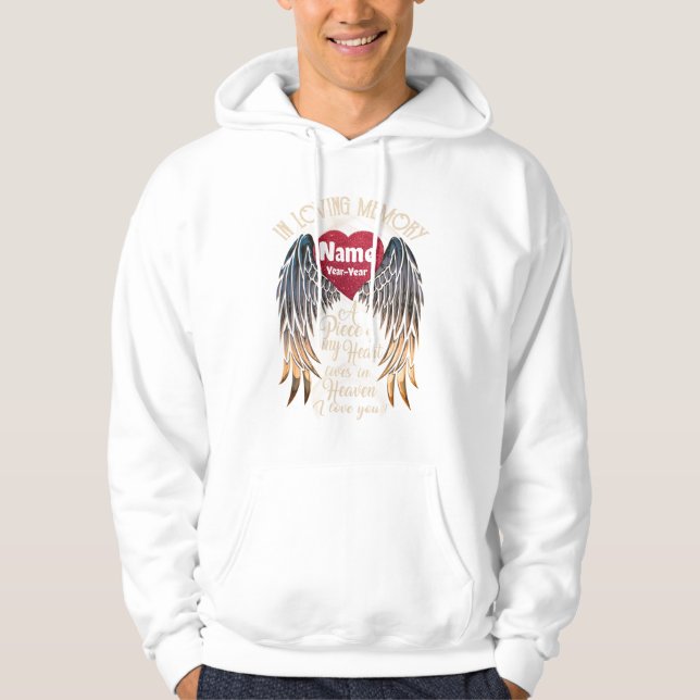 Veste À Capuche Amour de la mémoire - PERSONNALISATION (Devant)