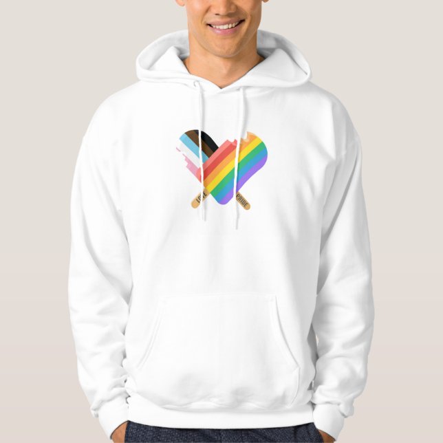 Veste À Capuche Amour et Fierté long manche (Devant)