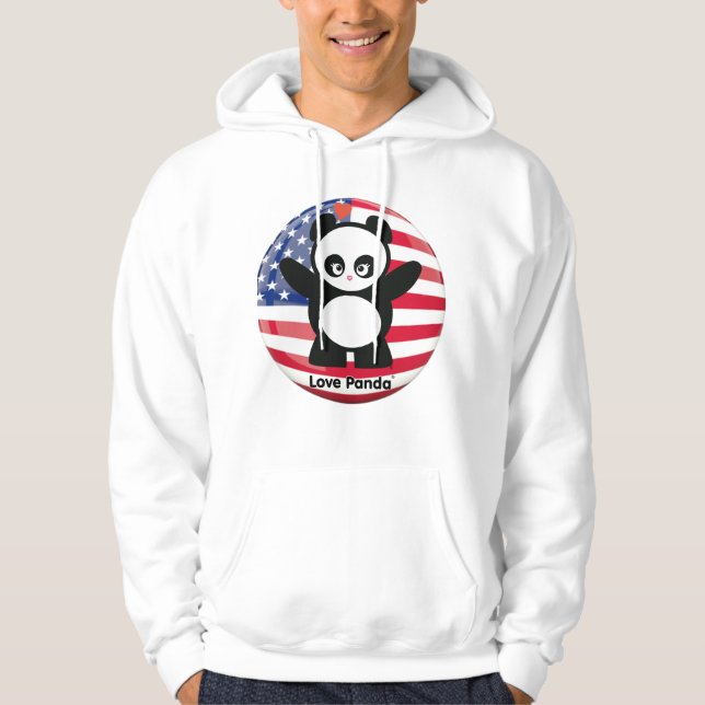 Veste À Capuche Amour Panda® (Devant)