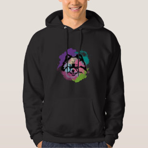 Veste À Capuche Amoureux des chiens I Splash Art Pomeranian