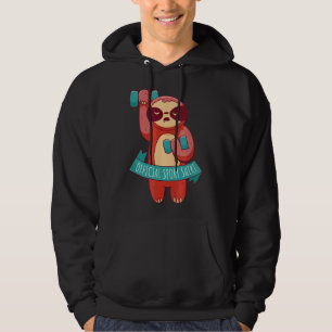 Veste À Capuche Amusant Layz Sloth Weighlifting Sport