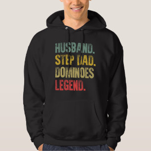 Veste À Capuche Amusant Vintage Chemise Mari Étape Papa Dominos Le
