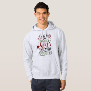 Veste À Capuche Amusement Et Jeux Jusqu'À Ce Que Père Noël Vérifie