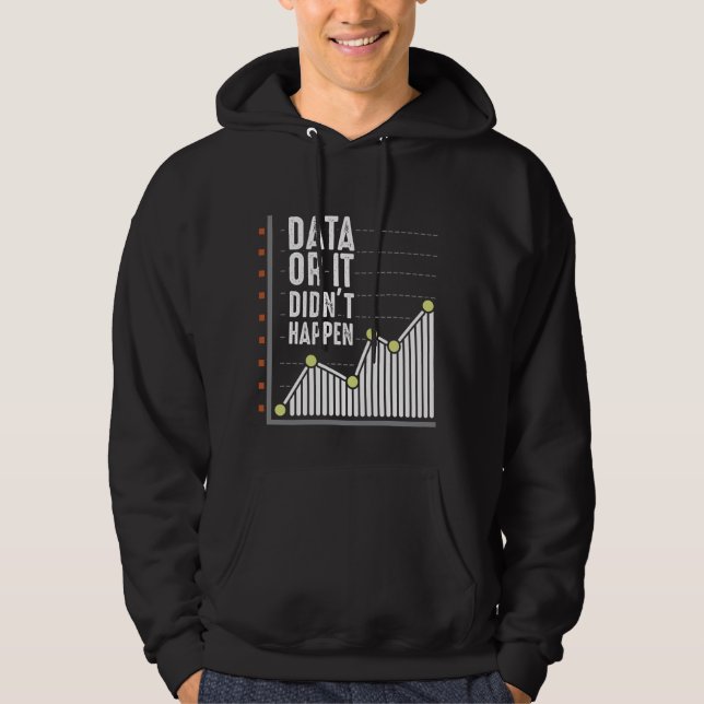 Veste À Capuche Analyste des comportements Nerd des données Statis (Devant)