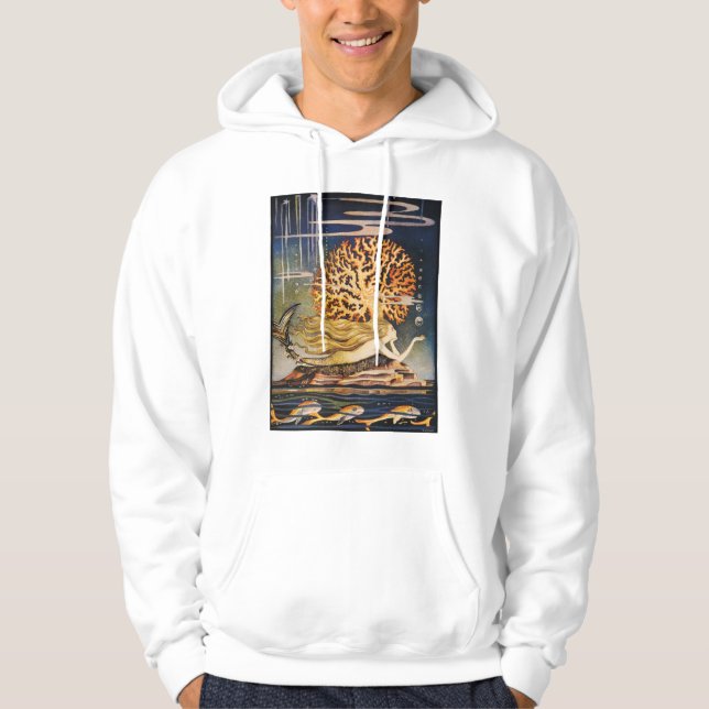 Veste À Capuche Andersen : Petit dessin de sirène (Devant)