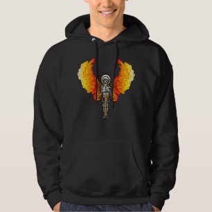 Veste À Capuche Angel avec épée et ailes de feu