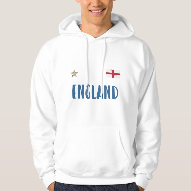 Veste À Capuche Angleterre Fan Shirt Anglais Drapeau (Devant)