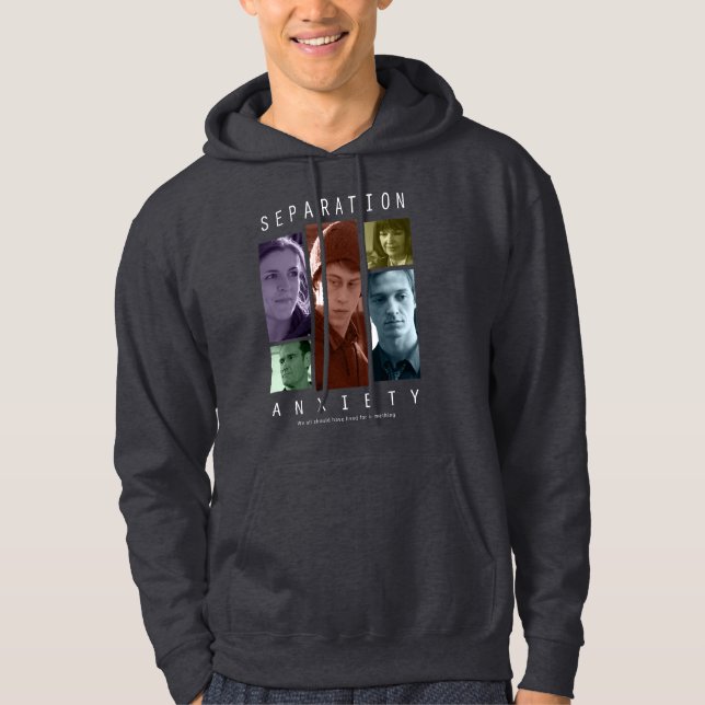Veste À Capuche Angoisse de séparation - couleurs foncées (Devant)