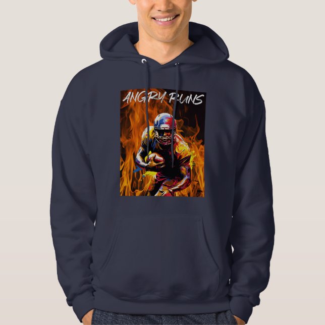 Veste À Capuche Angry Runs - Football américain (Devant)