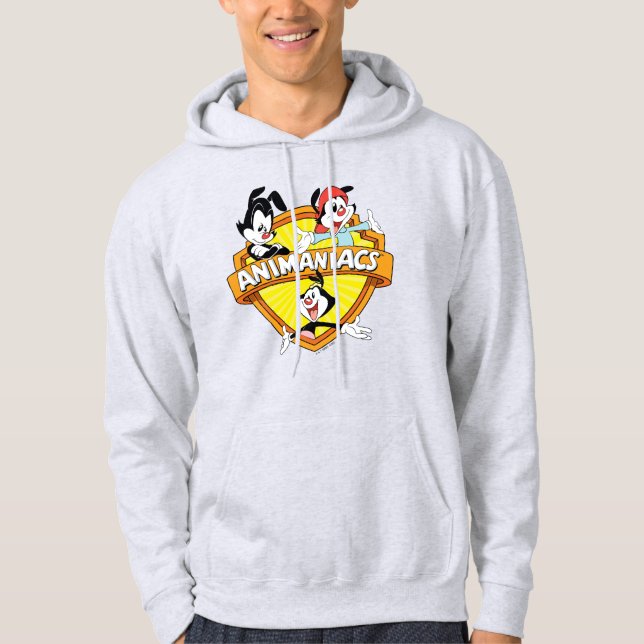 Veste À Capuche Animaniacs | Warner Brothers & Sister WB Shield (Devant)
