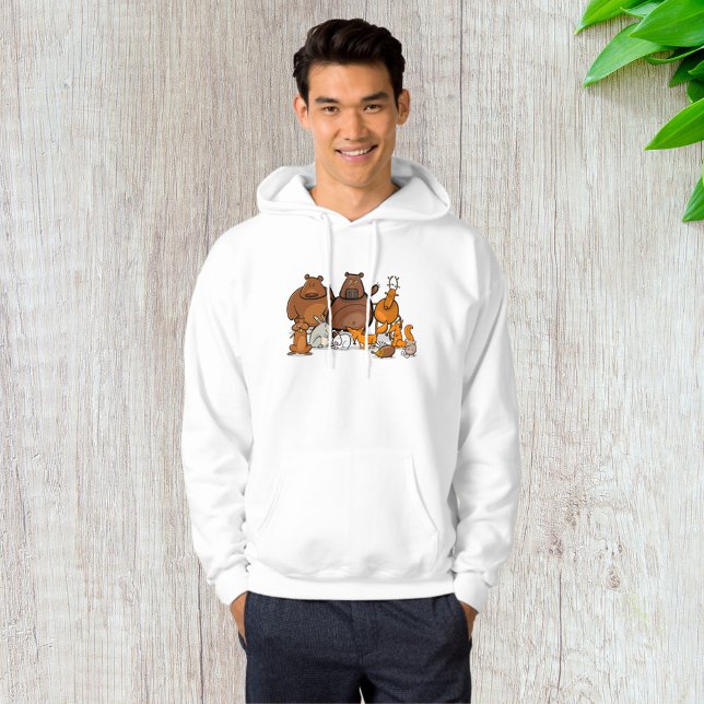 Veste À Capuche Animaux forestiers amusants (Créateur téléchargé)