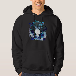 Veste À Capuche Anime Girl Koi Fish 