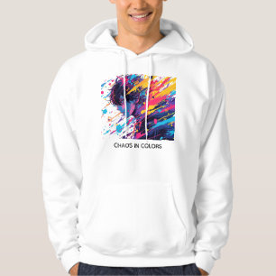 Veste À Capuche Anime Graffiti Chaos — Éclaboussure de Couleurs