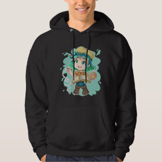 Veste À Capuche Anime Merch Juste Une Fille Qui Aime Anime Et Croq