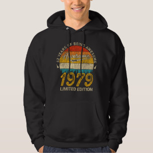 Veste À Capuche anniversaire de 42 ans 1979 stupéfiant depuis 42e
